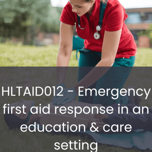 Provide an emergency first aid response in an education and care setting