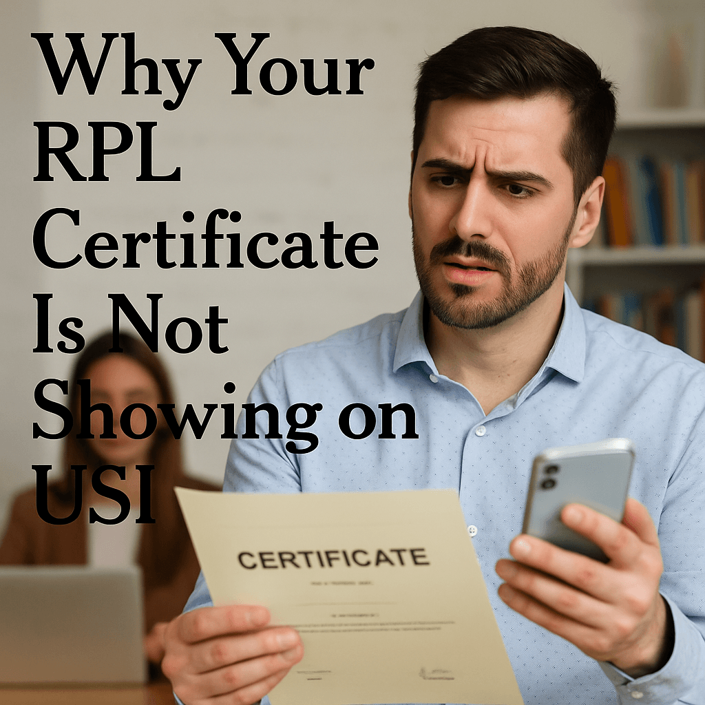 RPL Certificate Not Showing on USI